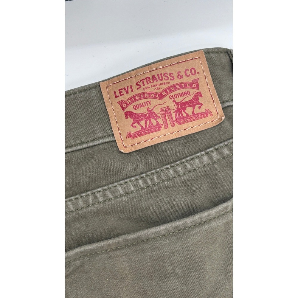 Levi's 711 Skinny Jeans Size 29 Olive Green Mid Rise Stretch Denim Pants Capsule - Picture 7 of 9